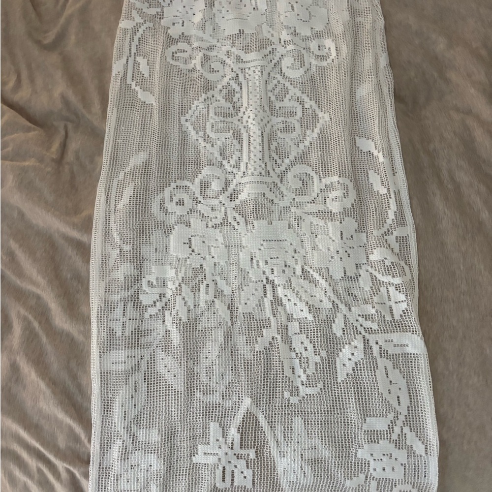 With Jean White Saint Midi Skirt